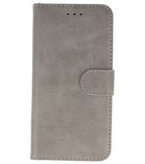 Bookstyle Wallet Cases Hoes voor iPhone 11 Pro Max Grijs