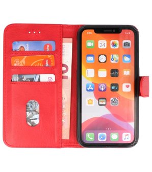 Bookstyle Wallet Cases Hoes voor iPhone 11 Pro Rood