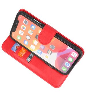 Bookstyle Wallet Cases Hoes voor iPhone 11 Pro Rood