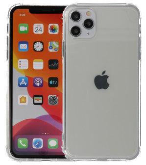 Schokbestendig TPU hoesje voor iPhone 11 Pro Max Transparant