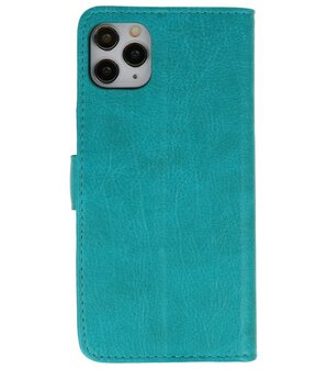 Bookstyle Wallet Cases Hoes voor iPhone 11 Pro Groen