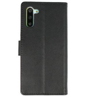 Bookstyle Wallet Cases Hoes voor Samsung Galaxy Note 10 Zwart