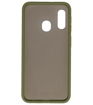 Kleurcombinatie Hard Case voor Samsung Galaxy A40 Groen