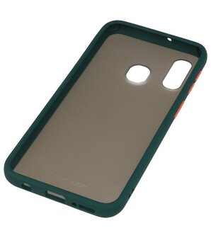 Kleurcombinatie Hard Case voor Samsung Galaxy A40 Donker Groen