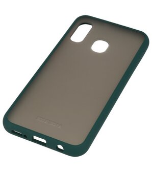 Kleurcombinatie Hard Case voor Samsung Galaxy A40 Donker Groen