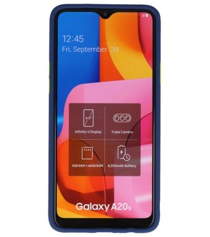 Kleurcombinatie Hard Case voor Samsung Galaxy A20s Blauw