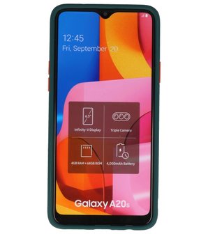 Kleurcombinatie Hard Case voor Samsung Galaxy A20s Donker Groen