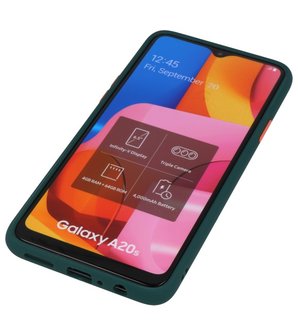 Kleurcombinatie Hard Case voor Samsung Galaxy A20s Donker Groen