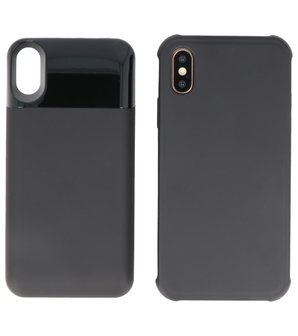 Battery Power Bank + Back Case voor iPhone Xs Max Zwart