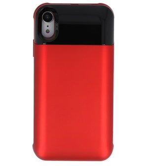 Battery Power Bank + Back Case voor iPhone XR Rood