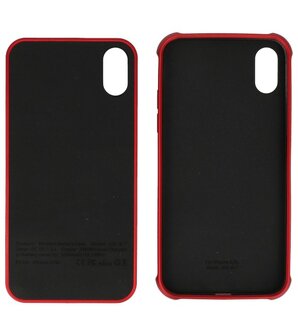 Battery Power Bank + Back Case voor iPhone X / Xs Rood