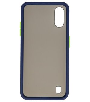 Kleurcombinatie Hard Case voor Samsung Galaxy A01 Blauw