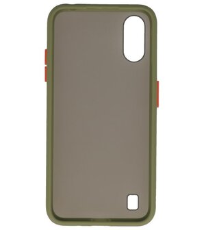 Kleurcombinatie Hard Case voor Samsung Galaxy A01 Groen