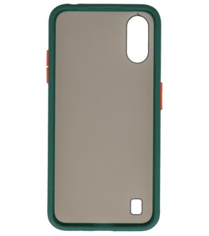 Kleurcombinatie Hard Case voor Samsung Galaxy A01 Donker Groen