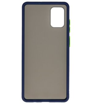 Kleurcombinatie Hard Case voor Samsung Galaxy A71 Blauw