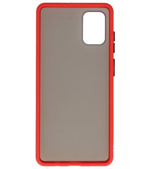 Kleurcombinatie Hard Case voor Samsung Galaxy A71 Rood