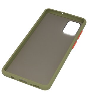 Kleurcombinatie Hard Case voor Samsung Galaxy A71 Groen