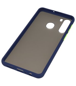 Kleurcombinatie Hard Case voor Samsung Galaxy A21 Blauw