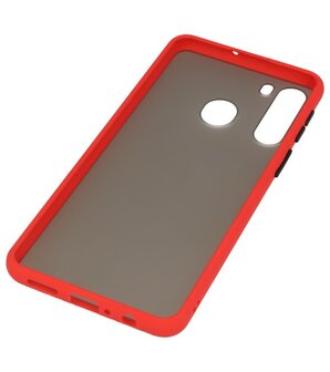 Kleurcombinatie Hard Case voor Samsung Galaxy A21 Rood