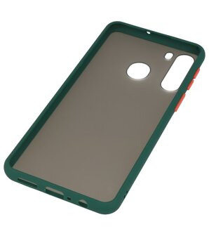 Kleurcombinatie Hard Case voor Samsung Galaxy A21 Donker Groen