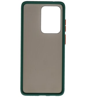 Kleurcombinatie Hard Case voor Samsung Galaxy S20 Ultra Donker Groen