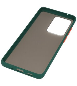 Kleurcombinatie Hard Case voor Samsung Galaxy S20 Ultra Donker Groen