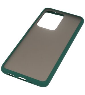 Kleurcombinatie Hard Case voor Samsung Galaxy S20 Ultra Donker Groen