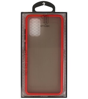 Kleurcombinatie Hard Case voor Samsung Galaxy S20 Plus Rood