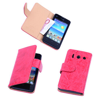 Bestcases Vintage Rood Book Cover Huawei Ascend Y300