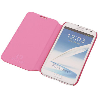 Bestcases Fuchsia Map Case Book Cover Hoesje voor Samsung Galaxy Note 2