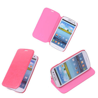 Bestcases Fuchsia Map Case Book Cover Hoesje Samsung Galaxy S3