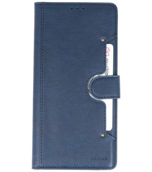 Luxe Portemonnee Hoesje voor Samsung Galaxy A71 Navy