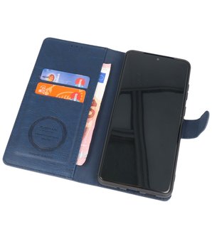 Luxe Portemonnee Hoesje voor Samsung Galaxy S20 Plus Navy