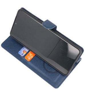 Luxe Portemonnee Hoesje voor Samsung Galaxy S20 Plus Navy