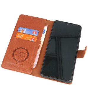 Luxe Portemonnee Hoesje voor Samsung Galaxy S20 Plus Bruin