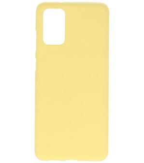 Color Telefoonhoesje voor Samsung Galaxy S20 Plus Geel
