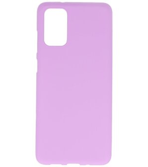 Color Telefoonhoesje voor Samsung Galaxy S20 Plus Paars