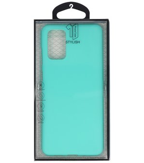 Color Telefoonhoesje voor Samsung Galaxy S20 Plus Turquoise