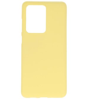 Color Telefoonhoesje voor Samsung Galaxy S20 Ultra Geel