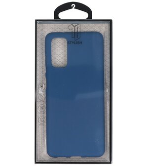 Color Telefoonhoesje voor Samsung Galaxy S20 Navy