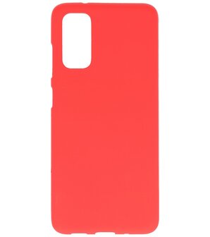 Color Telefoonhoesje voor Samsung Galaxy S20 Rood