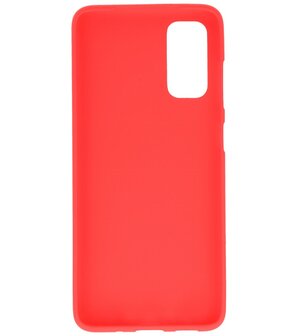 Color Telefoonhoesje voor Samsung Galaxy S20 Rood