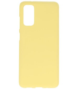 Color Telefoonhoesje voor Samsung Galaxy S20 Geel