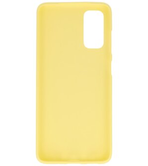 Color Telefoonhoesje voor Samsung Galaxy S20 Geel