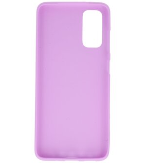 Color Telefoonhoesje voor Samsung Galaxy S20 Paars