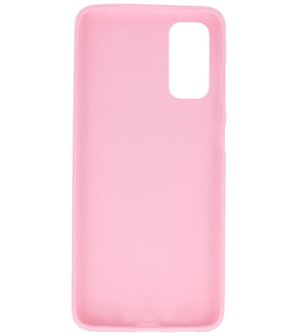 Color Telefoonhoesje voor Samsung Galaxy S20 Roze