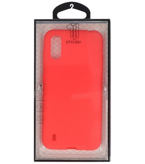 Color Telefoonhoesje voor Samsung Galaxy A01 Rood