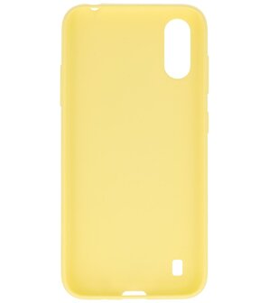 Color Telefoonhoesje voor Samsung Galaxy A01 Geel