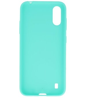 Color Telefoonhoesje voor Samsung Galaxy A01 Turquoise