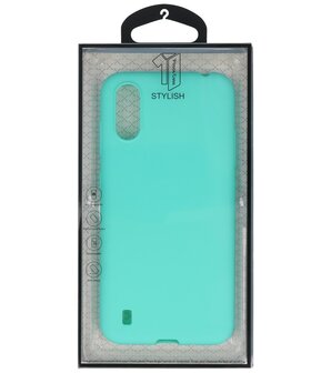 Color Telefoonhoesje voor Samsung Galaxy A01 Turquoise